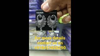 oxidised earrings (only wholesale) contact us on. +918451828290