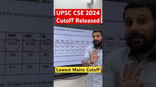 UPSC 2024 Prelims Cutoff Released #shortsfeed #upscresult2024 #shaktidubey #upscmotvation #ias #ips