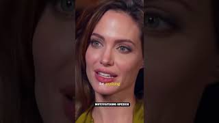 Angelina Jolie Ones say, Doing nothing that scary you is the biggest risk #angelinajolie #takerisk