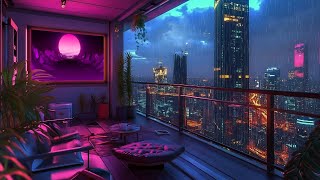 1990s Lofi City 🧵 Retro Vibes & Nostalgic Japanese Town Ambience 📀 Lofi Rain Playlist