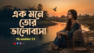 এক মনে তোর ভালোবাসা | Ek Mone Tor Valobasha | New Bangla Sad Song 2025 | বিরহের গান#skmotiur24