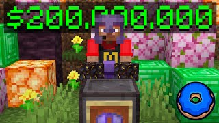 Turning Pink Petals Into $200,000,000 In Minecraft! #donutsmp #drdonut