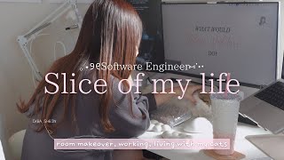 Cosy Vlog | Working & Room Makeover 🏡 Days in my Life of a Software Engineer🩰 SHEIN & IKEA Haul 📦