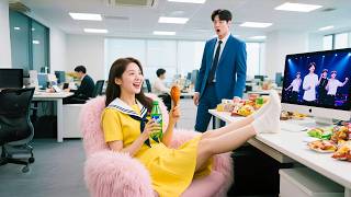 The hidden CEO noticed the girl slacking off at work, yet instead of fury, he fell for her instantly