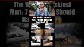 The World's Luckiest Man: Cheated Death 7 Times and Won the Lottery! 😲 #60secondguru #facts