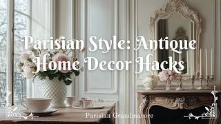 Parisian Grandmacore: Antique Home Decor Hacks