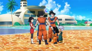 Goku's first transformation to Super Saiyan God