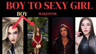 男性から女性へのメイク変身😮🥵🔥🔥#m2f #tg #cd #boytogirl