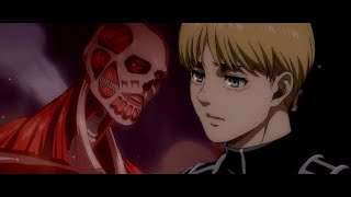 explosion Armin - captain levi vs bestial attaque of titan