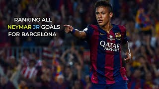 Ranking all Neymar jr GOALS for FC Barcelona