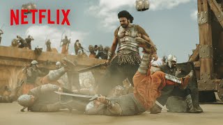 想像の斜め上空を行く城門突破🌴 | バーフバリ 王の凱旋 | Netflix Japan