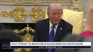 President Trump Participates in a Meeting with the Secretary General of NATO