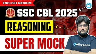 SSC CGL Reasoning Mock Test in English 2025 | SSC CGL Reasoning Preparation 2025