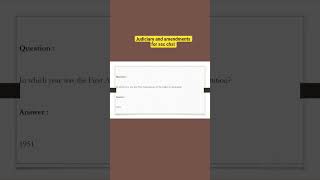 Judiciary and amendments for ssc chsl exam..#ssc#maths#exam#governmentexam #english#sscchsl#students