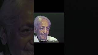 Question all authority | Krishnamurti #shorts