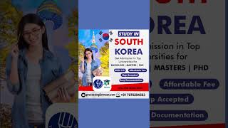Study in South Korea ! #education #status #students #highereducation #shortvideo #educationabroad