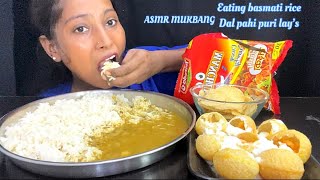 BIGBITE | EATING 🔥BASMATI RICE, DAL, DAHI PURI, LAYS | MUKBANG + ASMR | EATING SHOW 