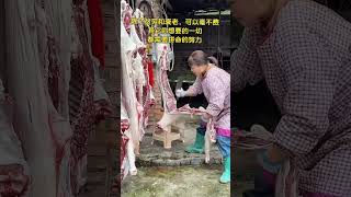 great mom meat cutting butcher #animalcare #meatmarket #meatindustry #cattleworld