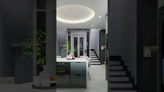 Nội thất phòng khách bếp tone gỗ nhà phố #minhlonghome #noithatminhlong #noithatgo #nhapho #noithat