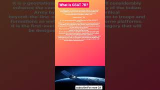 What is GSAT 7B? #currentaffairs #rbi #upsc #banking #study