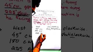 Direction and Distance #ssccgl #upsc #wbcs #pscgk #sscmts #sscmts #viral #trendingshorts #reasoning
