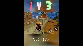 Free Fire 1v3 Clutch 🔥 | OP Solo Vs Squad | Garena Free Fire Shorts #shorts