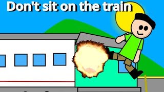 don't sit on the train || animation meme