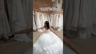 come wedding dress shopping with me 🫢👰‍♀️ #weddingdressshopping #bridetobe2025