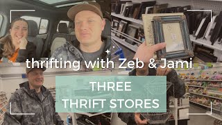 Thrift Store Shopping for our Home Decor & Antique Store -We went to 3 thrift stores!!!
