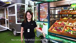Electric Vegetable and Fruit food truck detail commentary Jekeen food truck detail video show