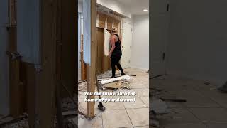 We turned this ugly house into our dream home! #homerenovation #diyprojects #homeimprovement