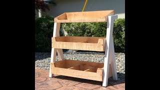 Making A Mid-Century Modern Kids' Bookshelf / Toy Shelf / Woodworking