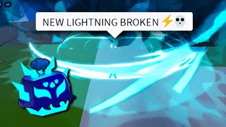 The *NEW* LIGHTNING FRUIT is so OP 💀⚡... (Bloxfruits pvp)