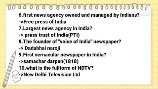 Important GK for upsc(prelims)