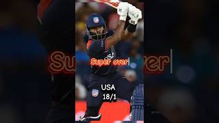 Nail-biting Tie! USA Hold Pakistan in a Thrilling Encounter#cricket #t20worldcup #shorts