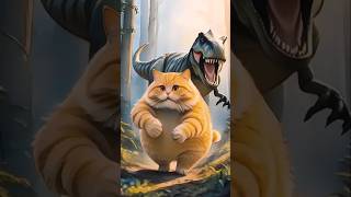 Dinosaur and cat | #cat #story #shortvideo #farming #trending