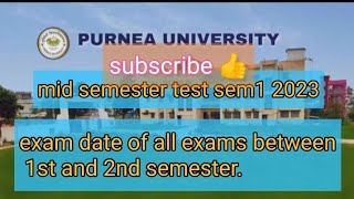 1st and 2nd semester graduation 2023-27exam datewatch full video #bihar#cbcs #purnea_university #glm
