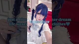 Created a New Fashion Style in Japan?🩵 Blue Ryousangata #量産型 #地雷系