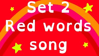 RED WORDS SET 2 | RWI | Tricky Words | Phonics Song | Sight Words | Star Words | LOU BEE ABC