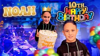 Noah's 10th Birthday - Uncle Buck's Fish Bowl and Grill - Bowling, Games, & Cake with Friends
