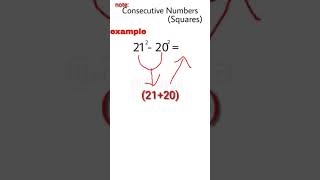 Fast Square Calculation trick // Maths trick