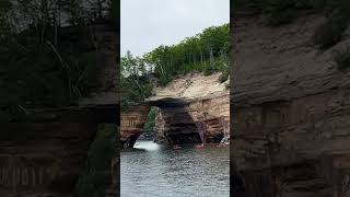 Stunning Views of Pictured Rocks, MI! #PicturedRocks #MichiganAdventure #NatureLovers #ScenicViews