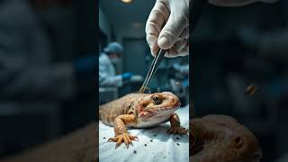 Reptile Parasite Removal and Recovery #viralshorts #foryourpage #wildlife #aiart #nature