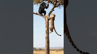 Gorilla ne Tiger ko takkar di! 😱🔥#TigerVsGorilla #AnimalFight #WildlifeBattle #animalfight