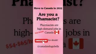 Pharmacist Jobs in Canada | $54 to $65 hourly | Canada PR in 2025 #pharmajob #pharmacists #canada