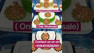 Crystal chokher Indian jewellery #wholesalemarket #indianjewellery #earrings #necklace #cheaprate