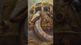 The Hidden Terror in the Haunted Jungle | Giant Snake & Deadly Spider Story #amazing #jangal #horse