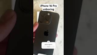 iPhone 16 Pro unboxing #apple #iphone16pro #iphone