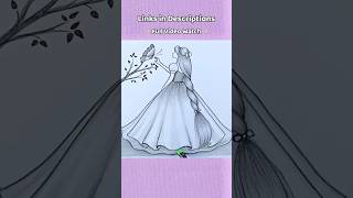 Princess 👸 Girl with butterfly 🦋-Drawing #shorts #drawing @drawingneelu