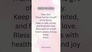 Family is a blessing I never take for granted. #FamilyPrayer#youtubeshorts